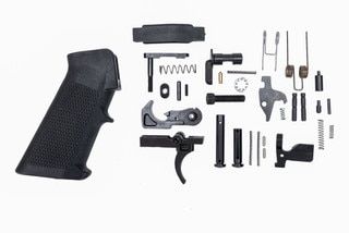 Andro Corp AR-15 Lower Parts Kit includes an A2 pistol grip